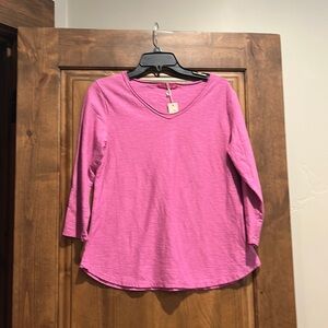 Cut loose 3/4 sleeve t shirt